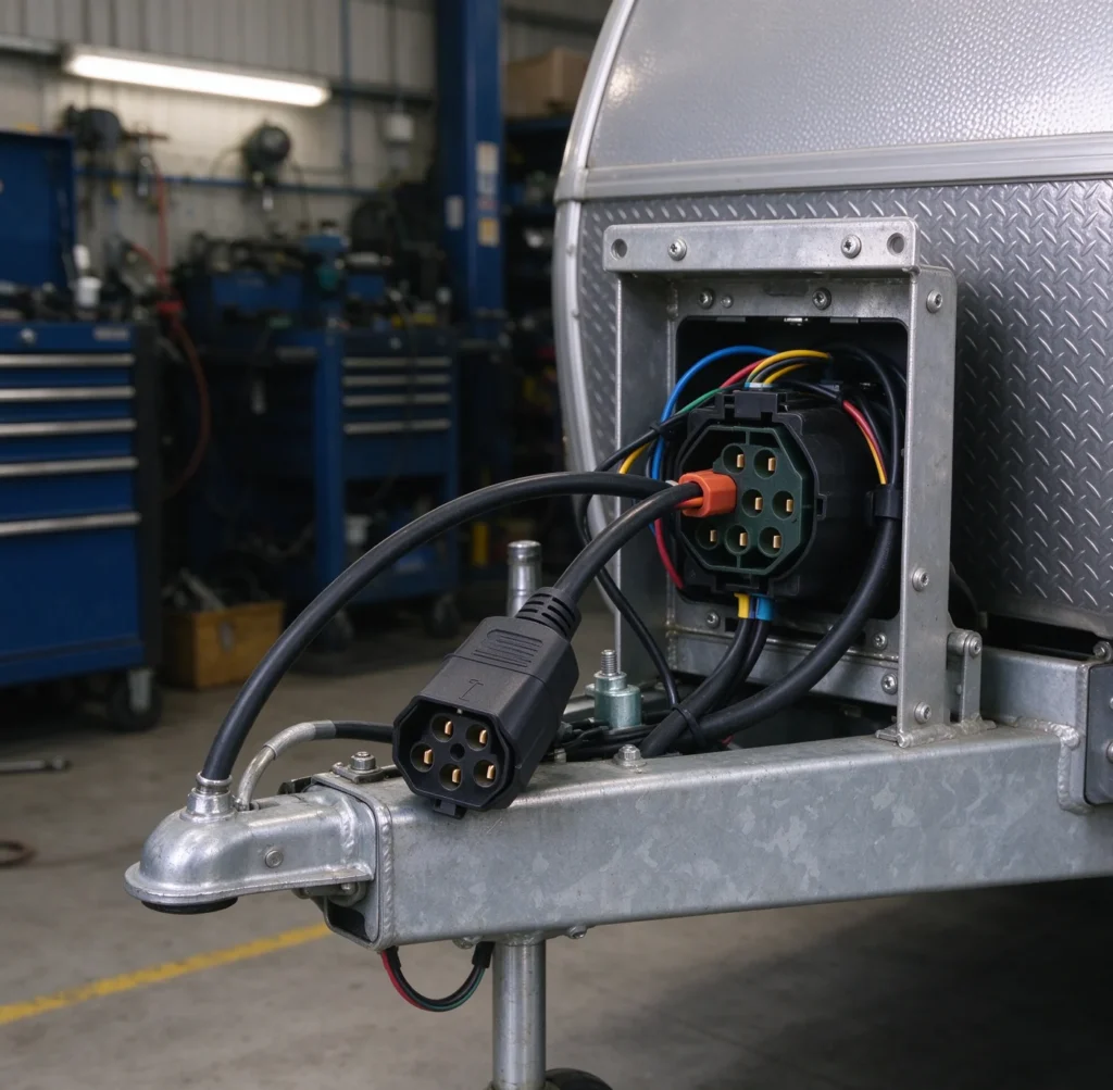 Illustrative application of 7-Pin Trailer Plug & Socket