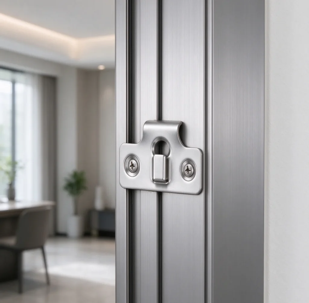 Illustrative application of Narrow Door Strike Plate