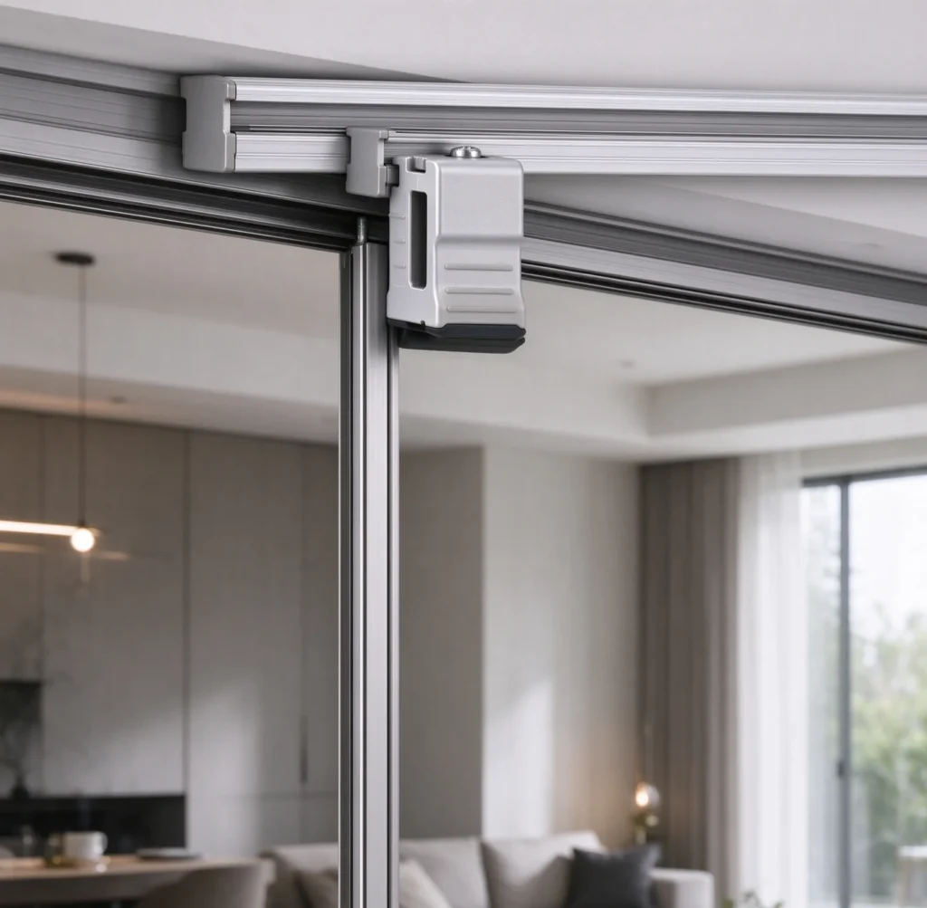 Illustrative application of Sliding Door Guide Block